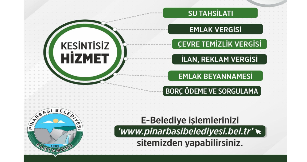 Pınarbaşı E-Belediye Uygulamasına Geçti